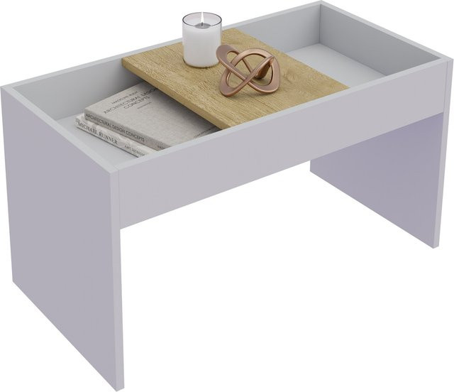 VCM Beistelltisch Mantila aus Holz mit Holzstruktur-Nachbildung, H x B x T: 39 x 71 x 36 cm - Bild 1