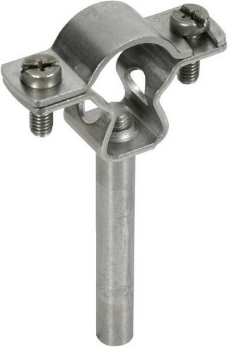 DEHN Leitungshalter 253289 LH ZS 20 23 DS10 L75 aus Edelstahl in Silber - Bild 1