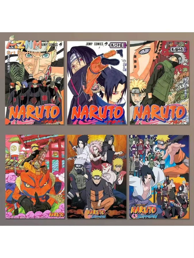 KAYOU Leinwand-Poster mit Anime-Naruto-Illustration in Mehrfarbig, rahmenlose Wanddekoration für dein Zimmer - Bild 3