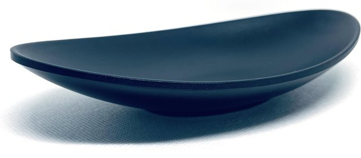 Ovales Ringtablett XYKK01 in Schwarz aus Kunststoff als dekorative Schmuckaufbewahrung und Schlüsselhalter - Bild 1