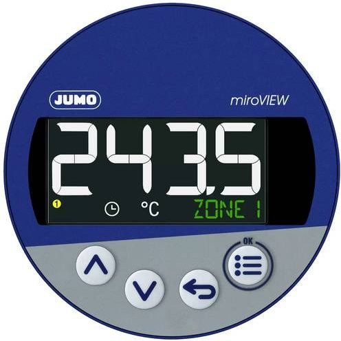 Jumo Temperaturregler 701591/0-01-25-02 in Blau mit Messbereich -200 bis +600°C und 16A Relais - Bild 1