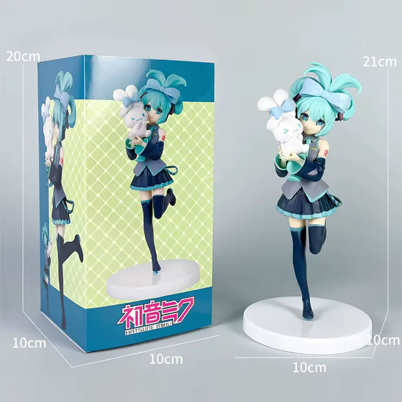 Bandai Anime Sammlerfigur Hatsune Miku X Cinnamoroll aus Kunststoff, mehrfarbig, stehend - Bild 2