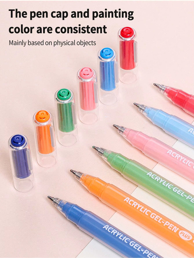 Languo Acryl-Gelstift-Set mit feiner 1,0 mm Spitze für Malerei und Skizzieren in Multicolour - Bild 5