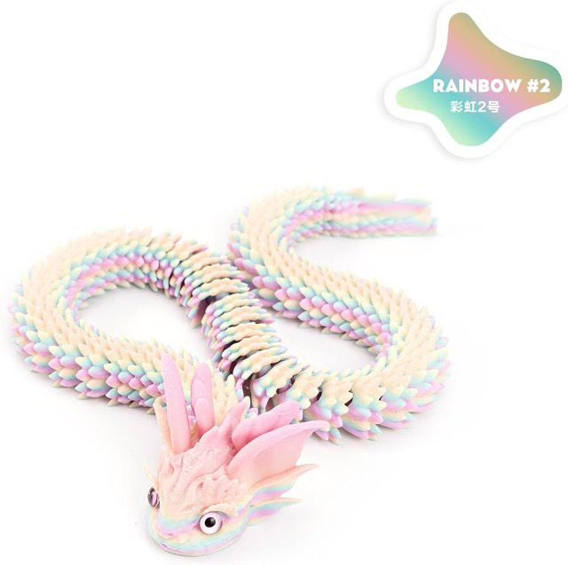 BC Pet Supplies Drachenschlange, 3D-gedruckte Figur, bunt, ab 14 Jahren - Bild 1