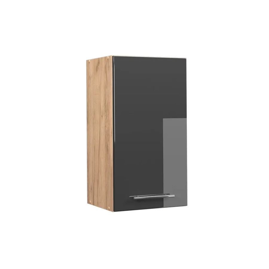 Vicco Hängeschrank Fame-Line Küchenschrank in Eiche und Anthrazit Hochglanz mit Softclose-Scharnieren und Einlegeboden, Breite: 40 cm - Bild 3
