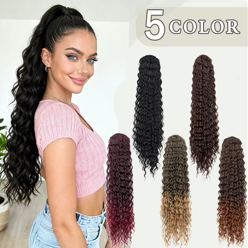 WIGSIN Haarteil Wasserwelle Kordelzug, 24 Zoll, Damen - Bild 3