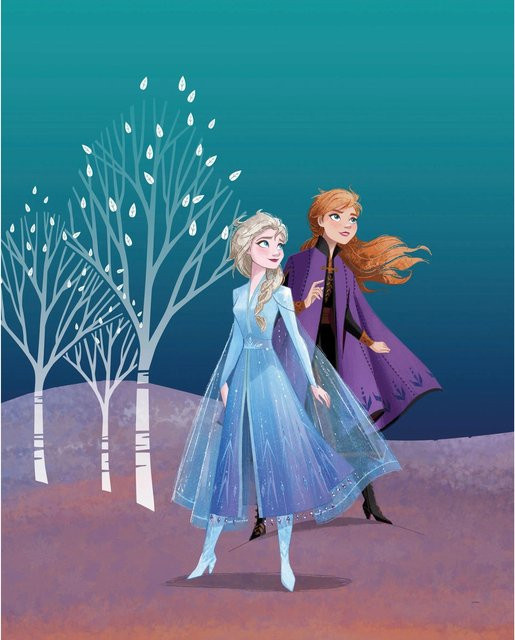 Komar Wandbild Frozen Sisters bunt B/H: 40 x 50 cm - Bild 1