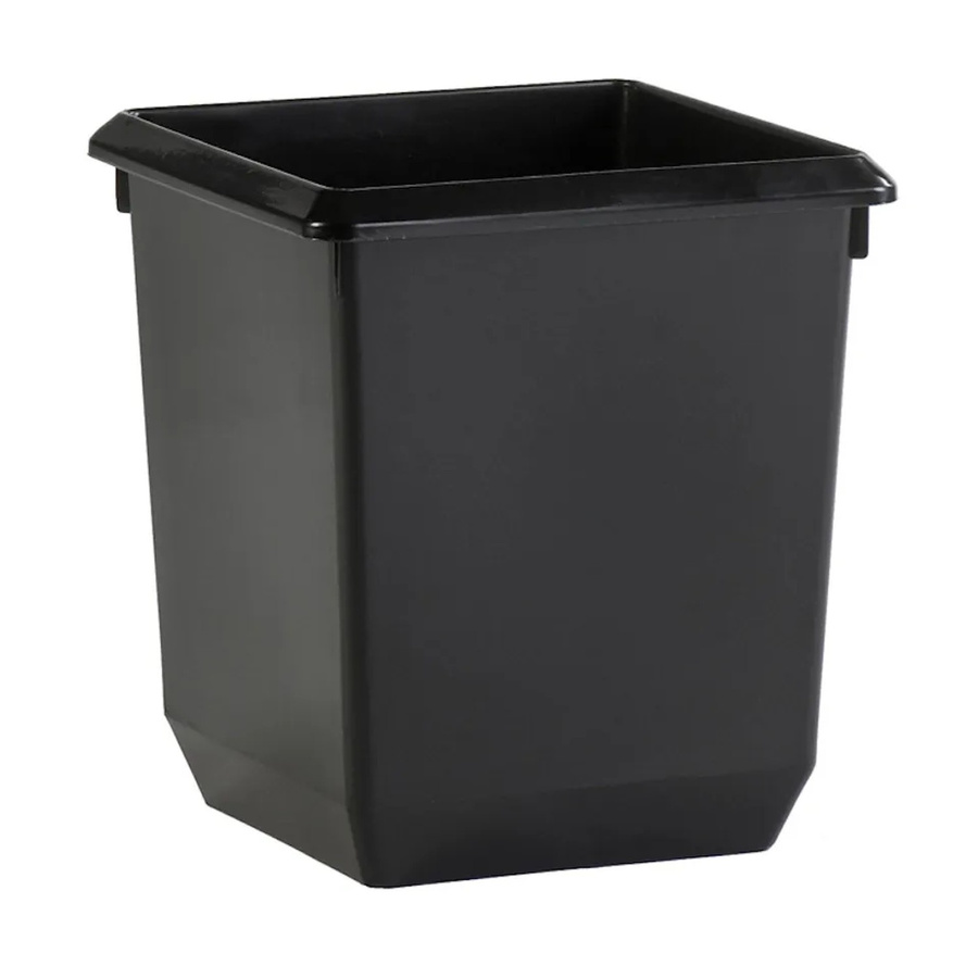PROREGAL Papierkorb in Kegelform aus Kunststoff, Schwarz, Volumen: 21 Liter, H x B x T: 31 x 28 x 28 cm - Bild 2