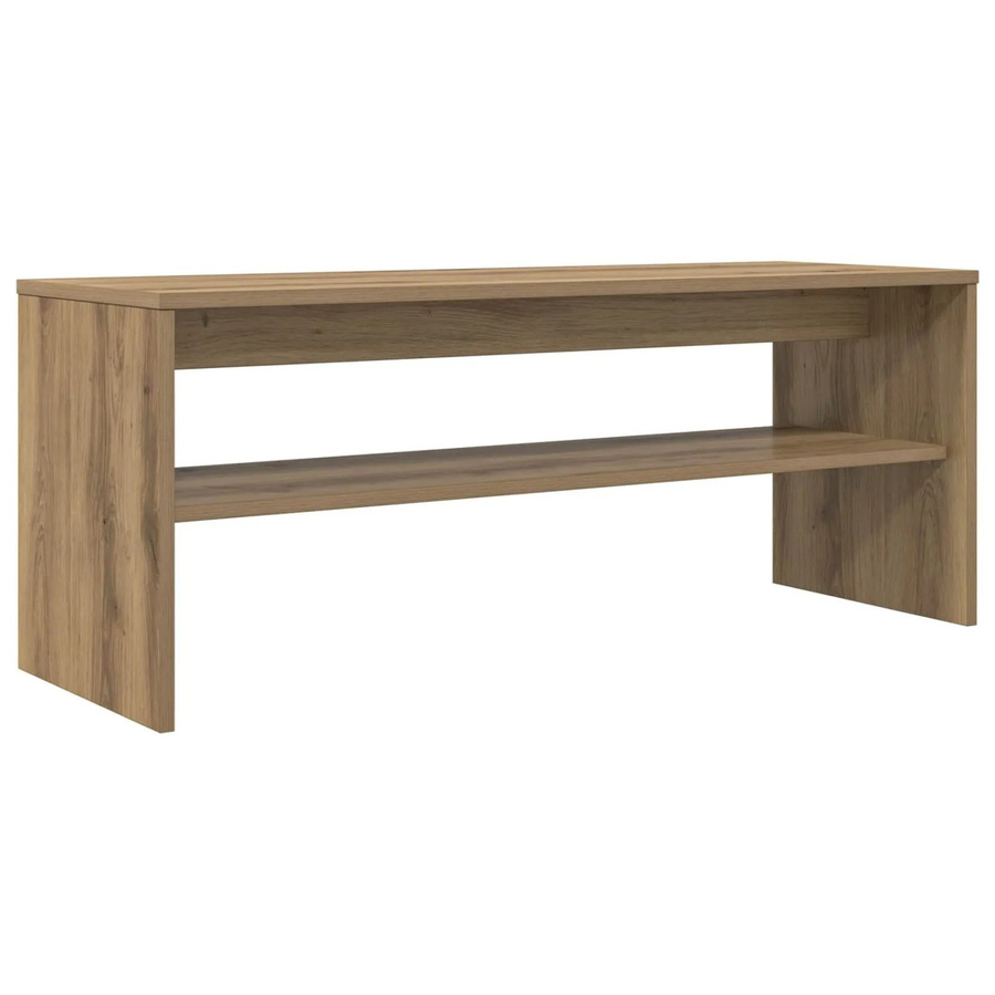 vidaXL TV-Schrank Artisan-Eiche in Braun aus Holzwerkstoff, B/T/H: 100 x 35 x 40 cm - Bild 2