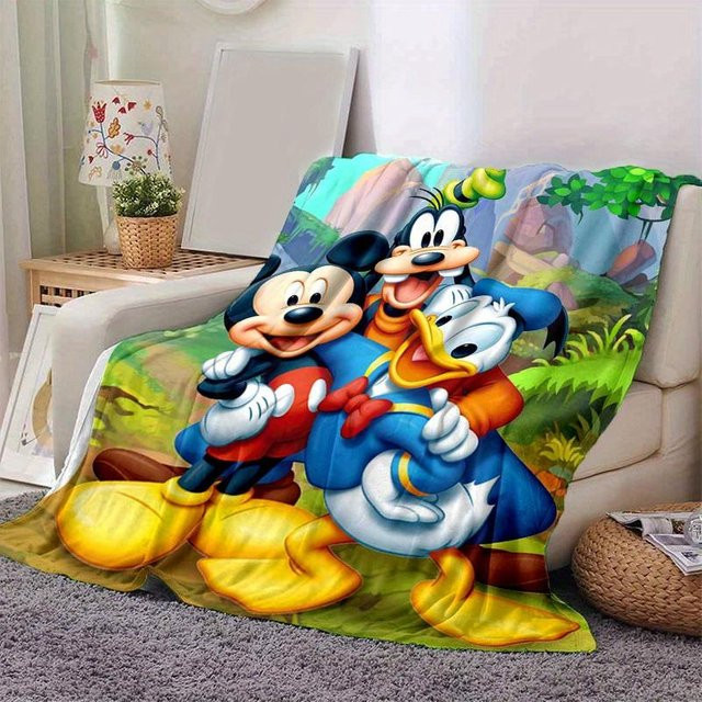 Disney Mickey Maus & Freunde Kuscheldecke aus Flanell, Mehrfarbig, B x H: 80 x 120 cm - Bild 1