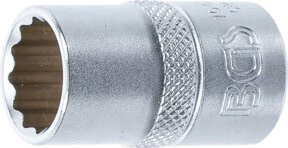 BGS Steckschlüssel-Einsatz Zwölfkant 10635, Antrieb 1/2 Zoll, Schlüsselweite 15 mm, Farbe Silber - Bild 1