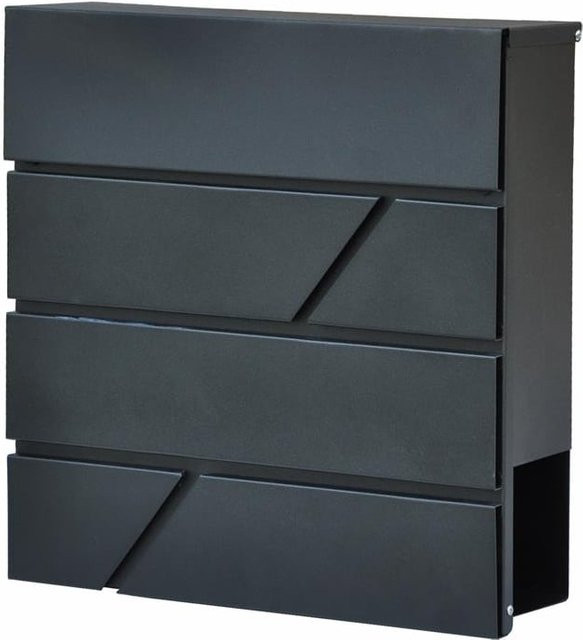 Dazikemo Wandbriefkasten Figura aus Stahl in Schwarz - Bild 1
