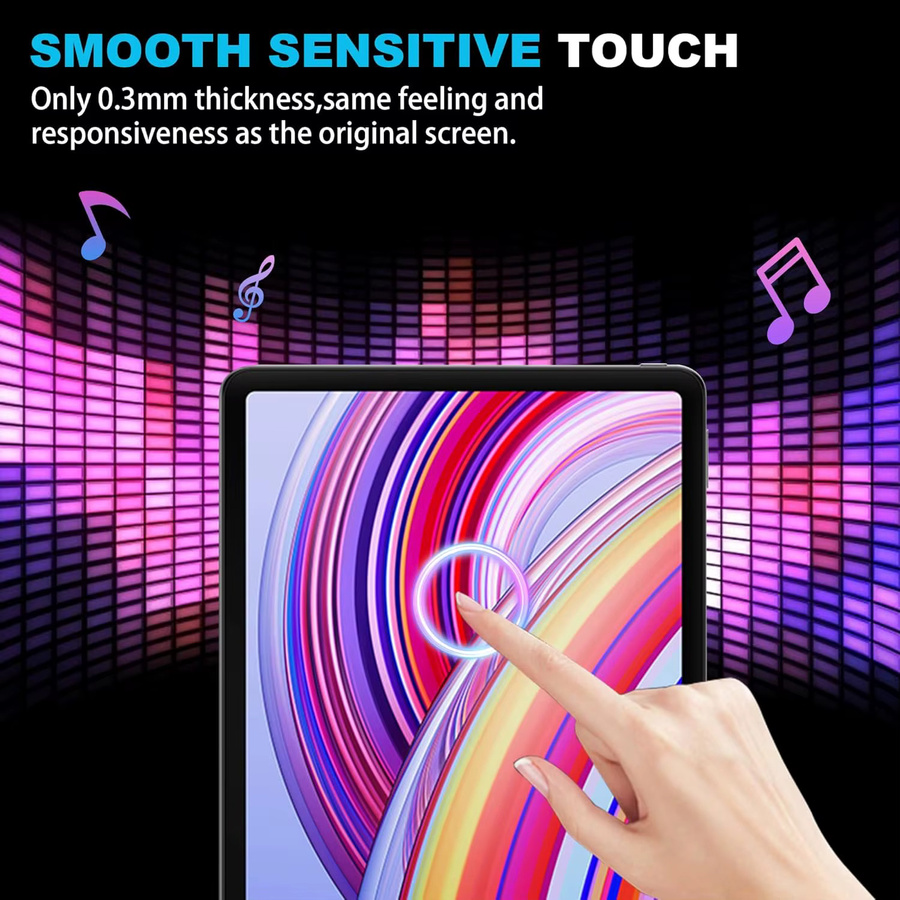 Displayschutzfolie aus gehärtetem Glas für Xiaomi Redmi Pad Pro (12,1 Zoll) und Xiaomi Poco Pad, transparent, HD und Anti-Fingerabdruck-Schutz - Bild 4
