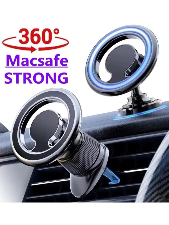 KAFNHCKA Magnetischer Auto-Handyhalter für Lüftungsschlitze in Schwarz, Kompatibel mit Apple MagSafe, iPhone 17/16, Xiaomi und Huawei - Bild 7