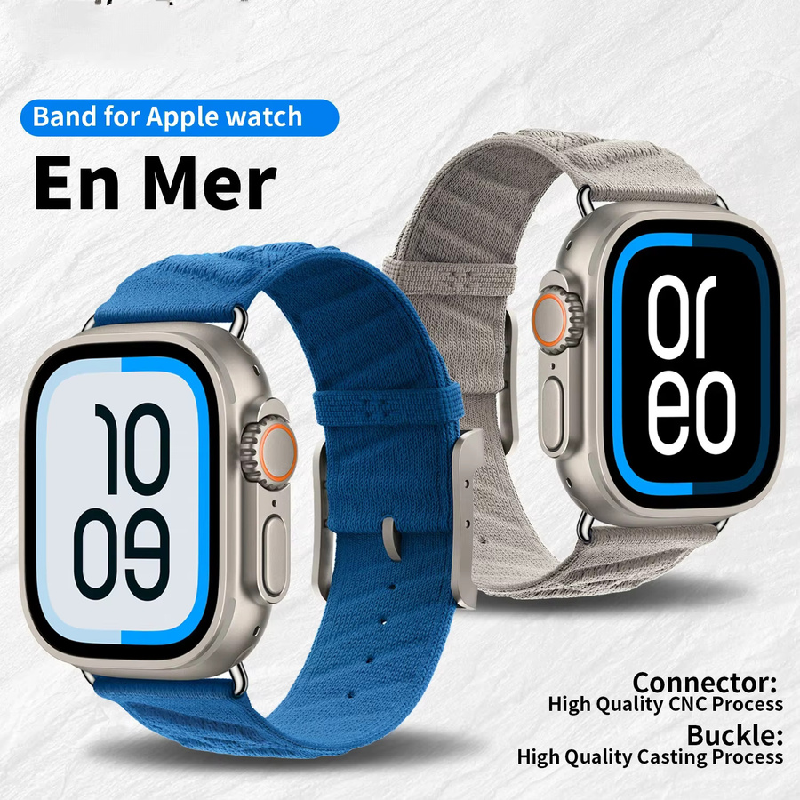 En Mer Sportarmband, Textil/NATO, Bleu Nuit, Unisex - Bild 2
