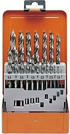 Projahn Spiralbohrer-Set SPEED HSS-Co, 19-teilig, Ø 1–10 mm in silber/orange mit Bohrerkassette - Bild 1