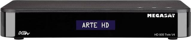 MegaSat HD 935 Twin V4 DVB-S2 Full HD Sat-Receiver mit Wi-Fi und Bluetooth in Schwarz - Bild 1