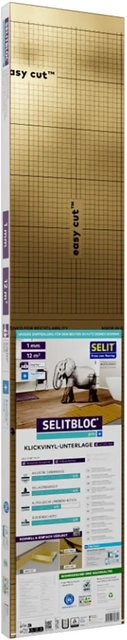 Selitbloc Klickvinylunterlage Pro+ Gold 1 mm für 12 m² mit Fußbodenheizung geeignet - Bild 1