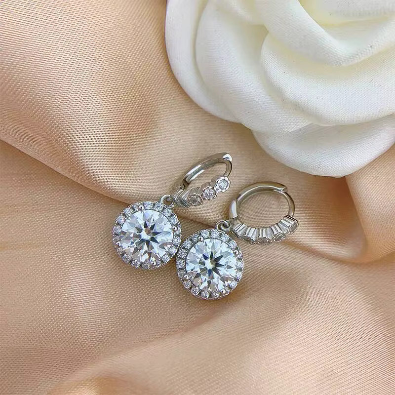 JoiasHome Moissanit-Ohrringe, 925 Silber, Damen - Bild 2