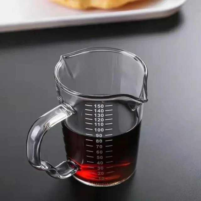 Bestbags Espresso Glas Tasse mit Holzgriff, Doppelwandig, Transparent, 150 ml - Bild 1
