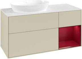 V&B Waschtischunterschrank Finion in Silbergrau lackiert, Breite: 120 cm, Tiefe: 50,1 cm, Höhe: 50,1 cm - Bild 1