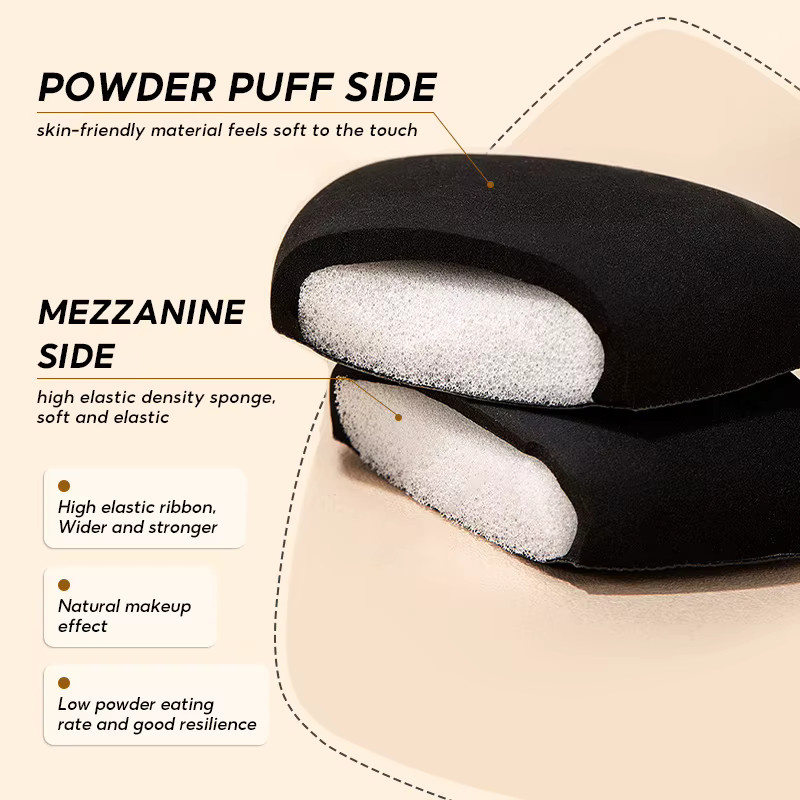 IMAGIC Air Cushion Puff, Triangle Sponge, Black - Bild 4