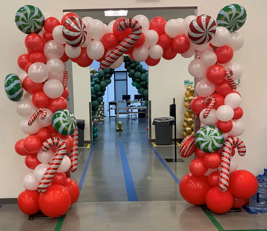 LQVYI Weihnachts Ballon Girlande Bogen Set in Grün und Rot aus Latex für deine Weihnachtsdekoration - Bild 1