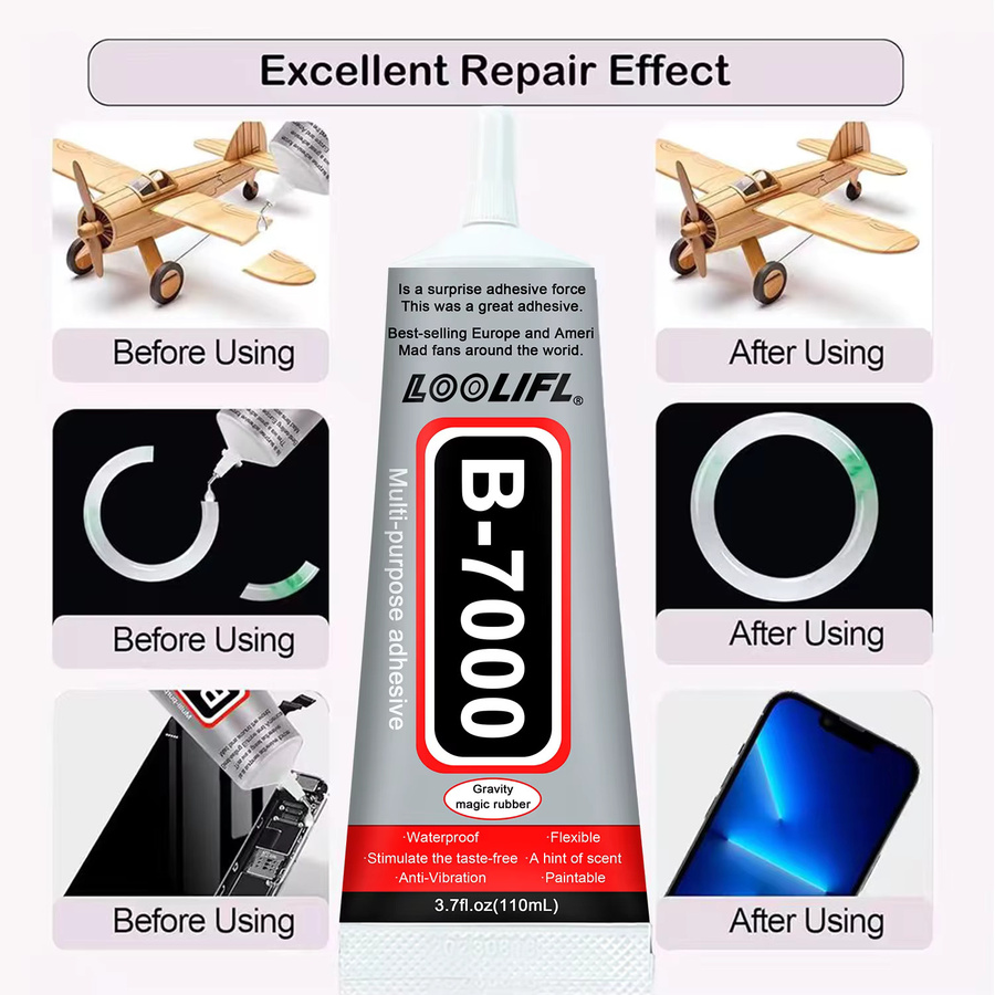Loolifl B-7000 Superkleber Transparent 15ml für Epoxidharz, Handy-Reparaturen und Handwerk - Bild 4