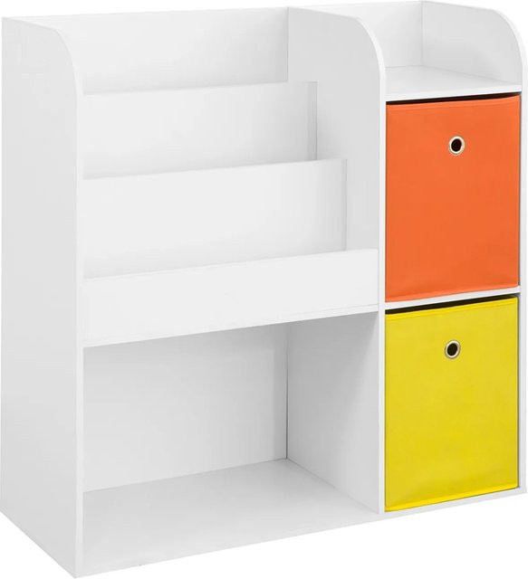 SoBuy Kinder Bücherregal mit 5 Ablagen in Weiß KMB37-W, B/T/H: 88 x 21,7 x 35 cm - Bild 1
