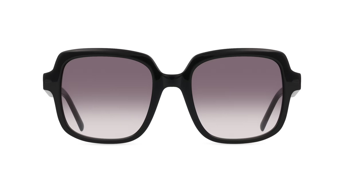 DKNY DK540S Sonnenbrille Vollrand, Quadratisch, Acetat, Unisex, schwarz - Bild 1
