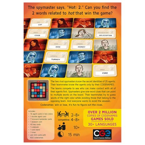 Sliema Japan Products Codenames Kartenspiel Spionage ab 3 Jahren - Bild 4