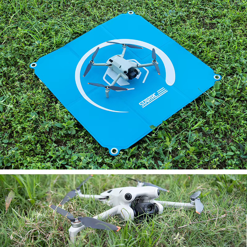 STARTRC faltbare Drohnen-Landepads für DJI Mavic 4 Pro, Air 3S, Neo 2, Mini 5 Pro, Mini 4 Pro, Mini 3 und Mini 4K in Blau und Grau - Bild 2