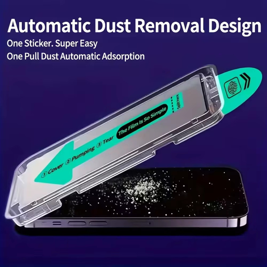 3er-Set Mattes Sichtschutzglas für iPhone 12 13 14 15 16 17 Pro Max Air und XS 11, Oleophobe Displayschutzfolie in Transparent - Bild 3
