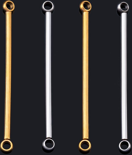 MINGXUAN Bar-Stick-Anschlüsse, Edelstahl, goldfarben, Unisex - Bild 1