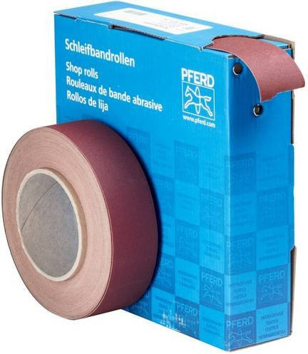 PFERD Schleifpapierrolle Korund Körnung 240 für universelle Anwendung, Breite: 3,8 cm, Länge: 25 m - Bild 1