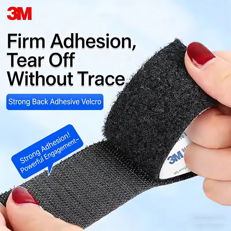 3M 9448A Selbstklebendes Klettband doppelseitig hochtemperaturbeständig in Schwarz oder Weiß - Bild 3