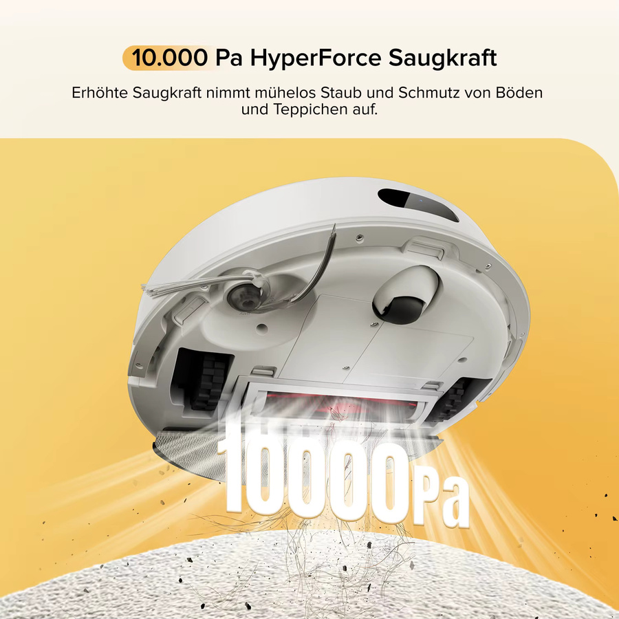 Roborock Q7 M5 Saugroboter mit Wischfunktion in Weiß mit 10.000 Pa Saugleistung und App-Steuerung - Bild 2