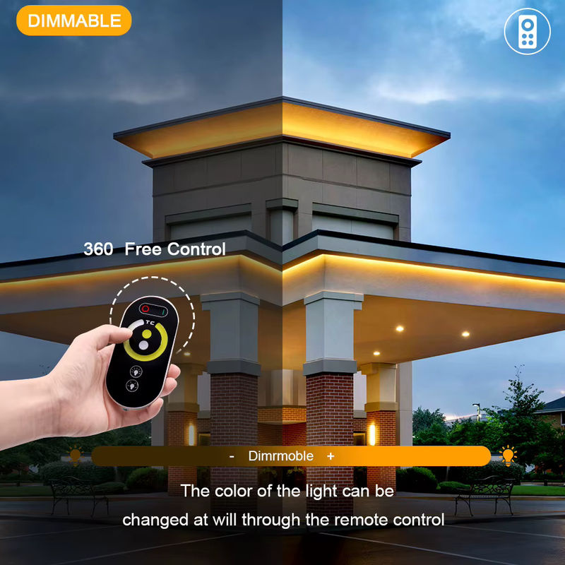 cooleeon CCT COB LED-Streifen mit RF-Dimmer, dimmbar von 2700 bis 6500 K, Gelb und Weiß, 12 V oder 24 V, flexible LED-Lichtleiste - Bild 3