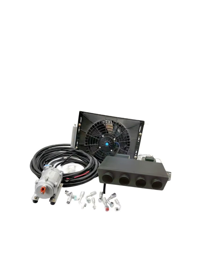Aspligo 24V Elektrische Klimaanlage als Heiz- und Kühlgerät für Fahrzeuge in Schwarz mit 10500BTU - Bild 5