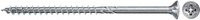 Fischer Power-Fast II Spanplattenschraube mit Senkkopf und Pozidriv-Antrieb, verzinkter Stahl, Durchmesser: 6,0 mm, Länge: 80,0 mm - Bild 1