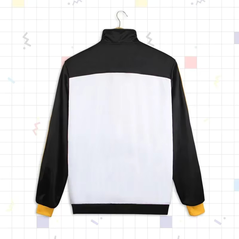 HHYRCOS Re:Zero Subaru Natsuki Cosplay Kostüm, Campus-Uniform, Schwarz-Weißer Trainingsanzug, Jacke Hose - Bild 3