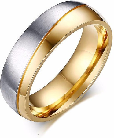 Vnox Ehering, Edelstahl, Goldfarben, Damen und Herren