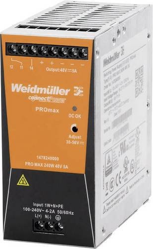 Weidmüller Hutschienen-Netzteil 48 V/DC 5A 240W in Orange - Bild 1