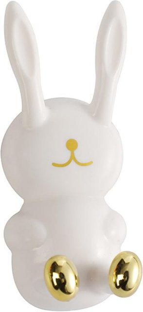 Mango Event Zahnbürstenhalter in Hase-Form, Wandmontierter Organizer aus Kunststoff, Weiß - Bild 1