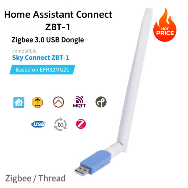 Home Assistant Connect ZBT-1 USB-Stick Zigbee 3.0 Dongle von Verinorth kompatibel mit Sky Connect ZHA Z2M OpenThread und Matter für dein Smart Home - Bild 1