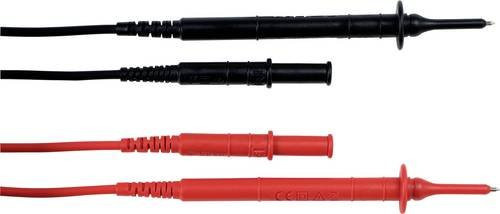 Chauvin Arnoux Messleitungs-Set mit 4mm Sicherheits-Steckern, Länge: 1,5 m, Farben: Rot und Schwarz - Bild 1