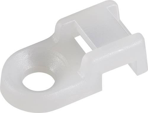 TRU Components TC-HC0R203 Befestigungssockel schraubbar Weiß mit maximalem Bündel-Durchmesser von 9mm - Bild 1