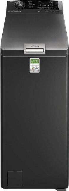 AEG Lavamat LTR8S80370 Toplader Waschmaschine in Schwarz, 7 kg Kapazität, 1300 U/min Schleuderdrehzahl, Breite: 40 cm - Bild 1