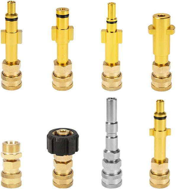 Kärcher Hochdruckreiniger-Schnellverbinder 1/4 Zoll auf Spritzpistole in Gold als Bajonett-Adapter für Waschpistolen - Bild 1