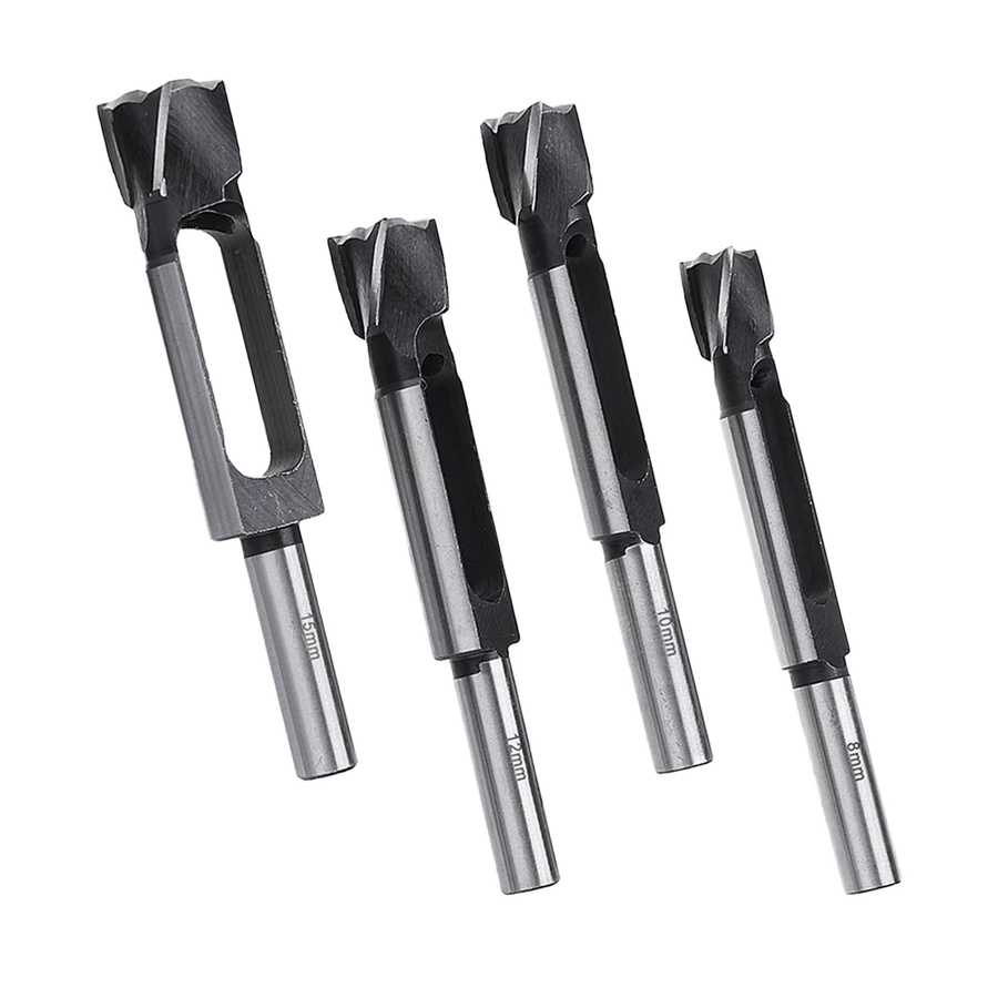 ALLSOME Deep Plug Cutter Bohrer Set aus Kohlenstoffstahl in Silber mit 56 mm Schnitttiefe für die Präzisionsholzbearbeitung - Bild 2